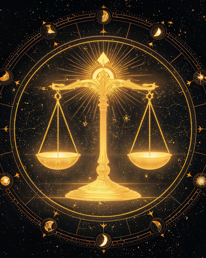Celestial Animals variant 1 — Libra Zodiac Art Print
