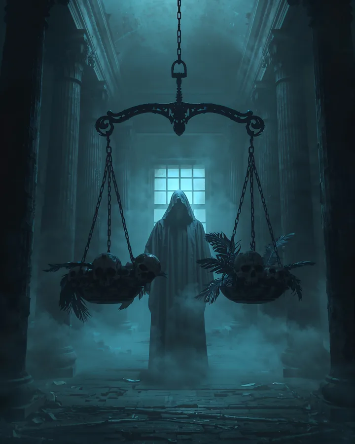 Halloween variant 1 — Libra Zodiac Art Print