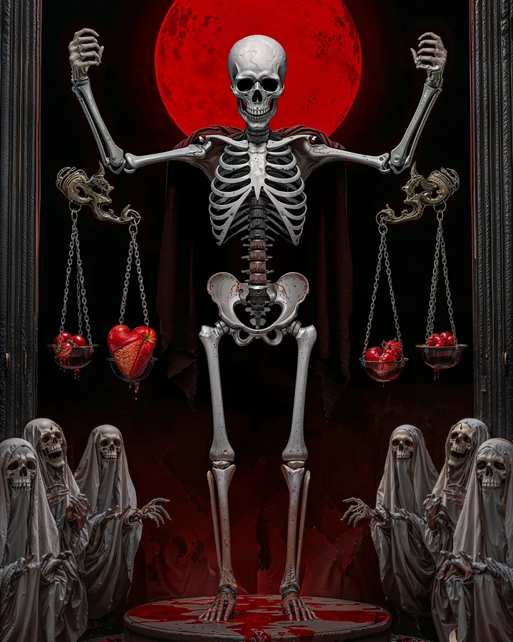 Halloween Horrors variant 1 — Libra Zodiac Art Print