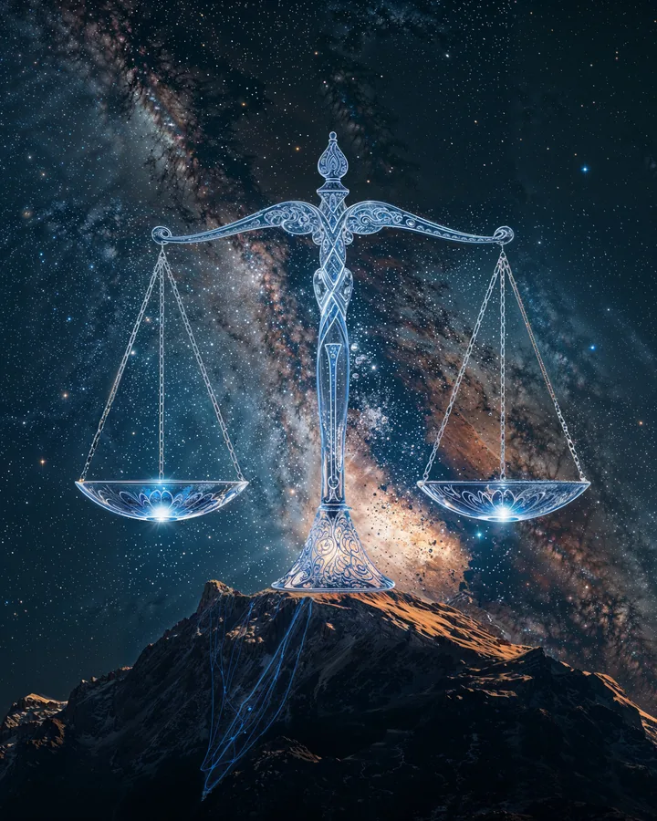 Hyper Realistic variant 1 — Libra Zodiac Art Print