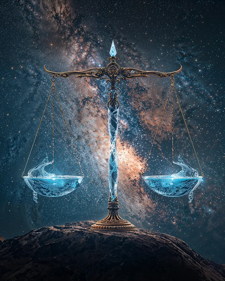 Hyper Realistic variant 3 — Libra Zodiac Art Print