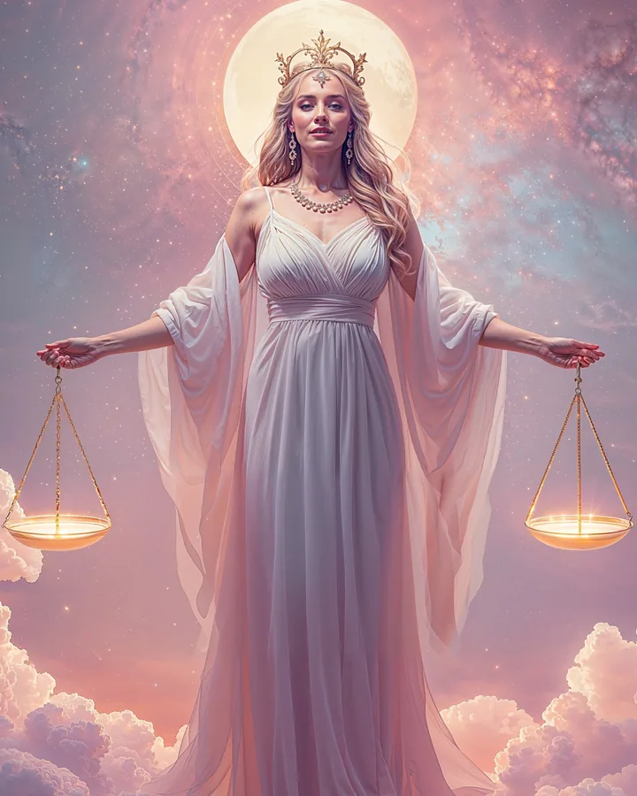 Punk variant 1 — Libra Zodiac Art Print