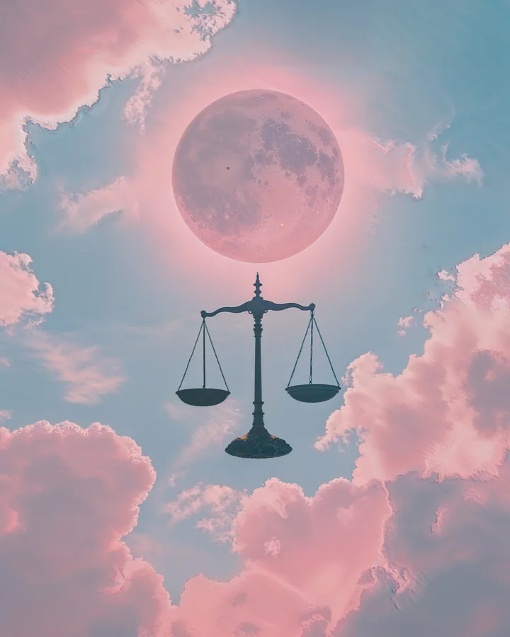 Silhouette Aspects variant 1 — Libra Zodiac Art Print