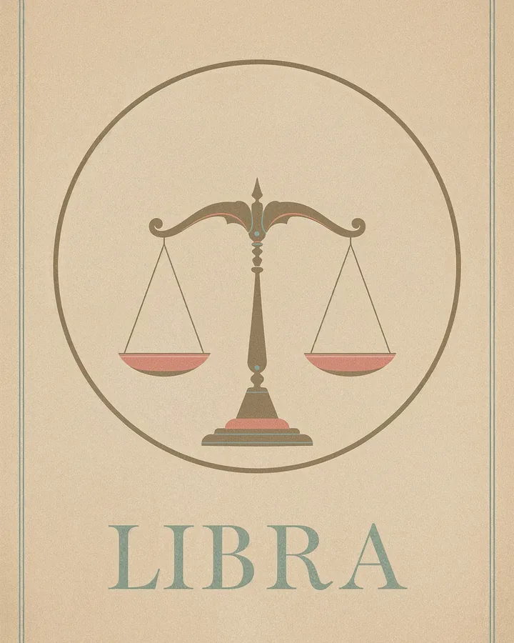 Vintage Posters variant 1 — Libra Zodiac Art Print