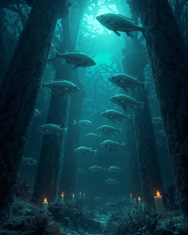Halloween variant 2 — Pisces Zodiac Art Print