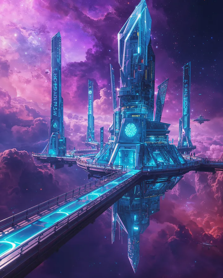The Celestial Spire variant 1 — Aquarius Western Realms art print