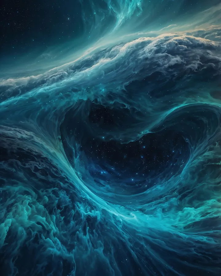 The Flow of Stars variant 1 — Aquarius Western Realms art print