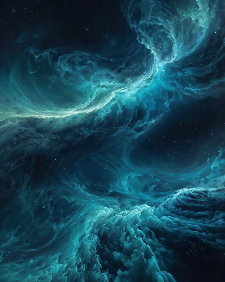 The Flow of Stars variant 2 — Aquarius Western Realms art print