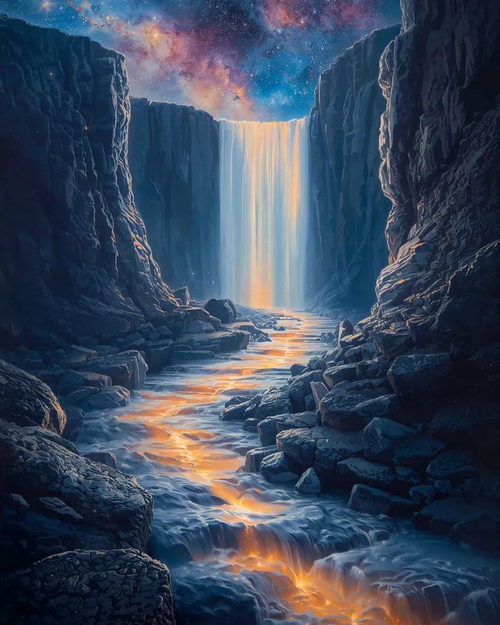 The River of Light variant 2 — Aquarius Western Realms art print