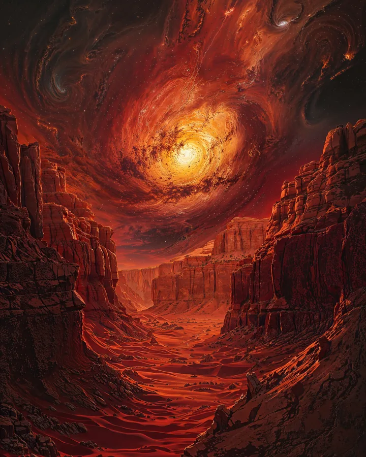 The Ignition Horizon variant 2 — Aries Western Realms art print