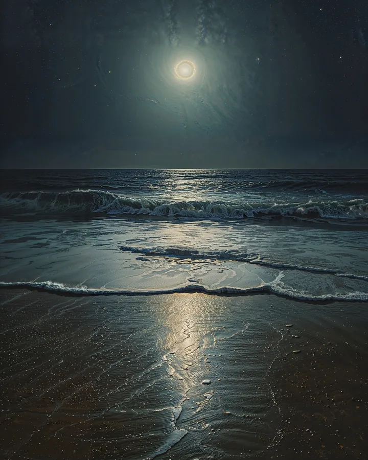 The Lunar Coastline variant 2 — Cancer Western Realms art print