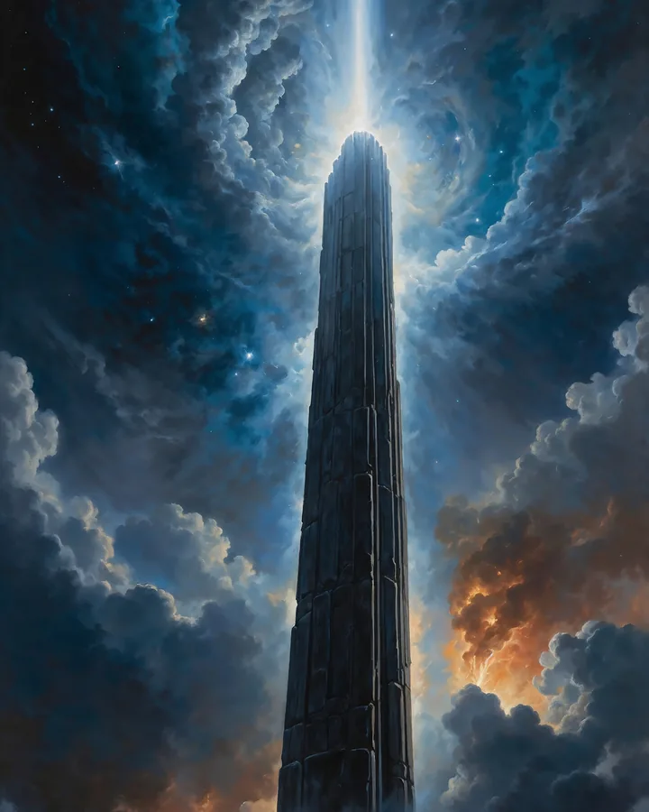 The Ascending Nebula variant 1 — Capricorn Western Realms art print