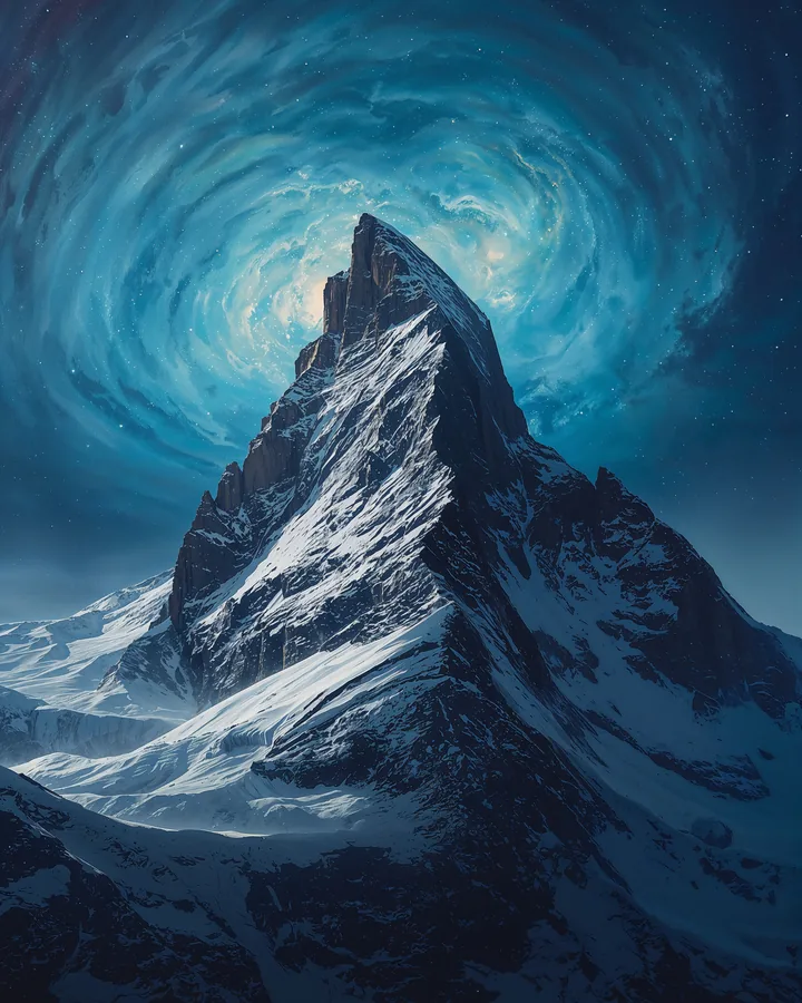 The Cosmic Summit variant 1 — Capricorn Western Realms art print