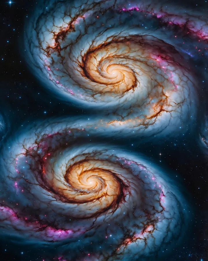 The Mirrored Spiral variant 1 — Gemini Western Realms art print