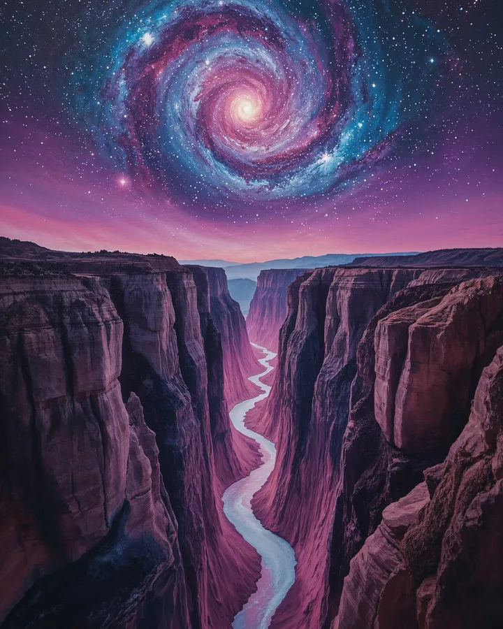 Balance of Light and Void variant 1 — Libra Western Realms art print