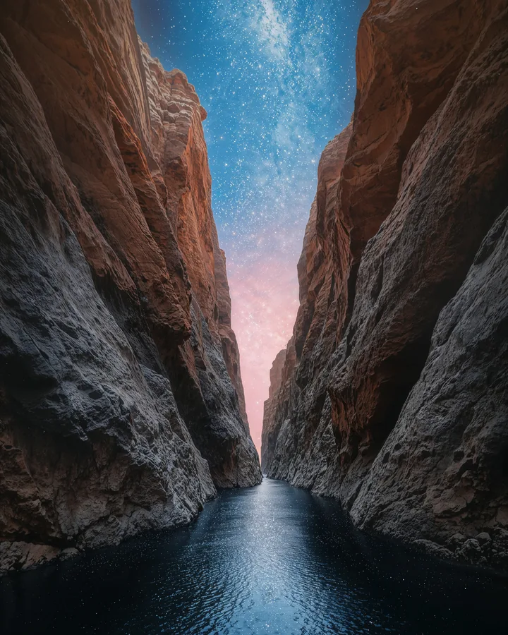 The Equilibrium Canyon variant 2 — Libra Western Realms art print