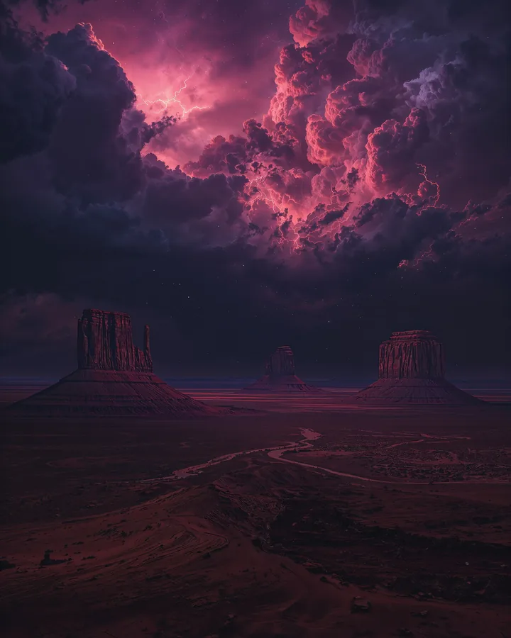 The Plasma Desert variant 1 — Scorpio Western Realms art print