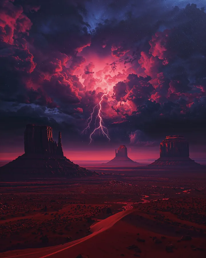 The Plasma Desert variant 2 — Scorpio Western Realms art print