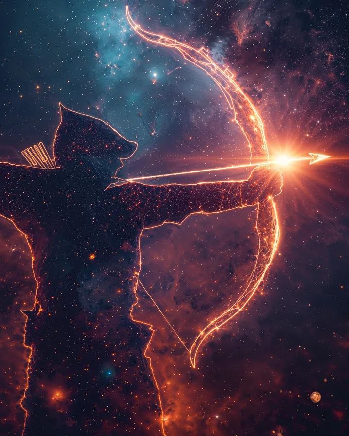 Hyper Realistic variant 1 — Sagittarius Zodiac Art Print