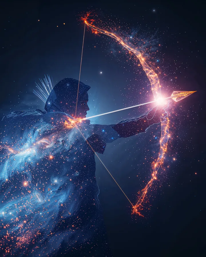 Hyper Realistic variant 3 — Sagittarius Zodiac Art Print