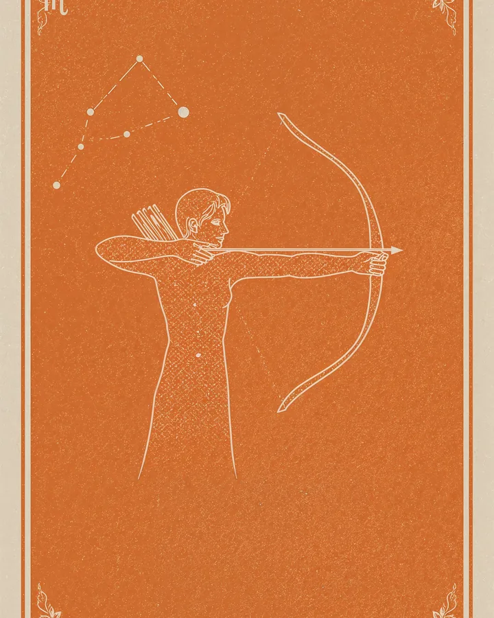 Vintage Posters variant 2 — Sagittarius Zodiac Art Print