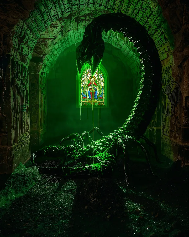 Halloween variant 2 — Scorpio Zodiac Art Print