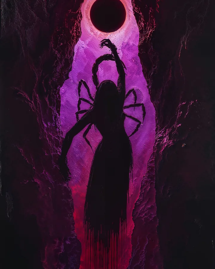 Silhouettes variant 1 — Scorpio Zodiac Art Print