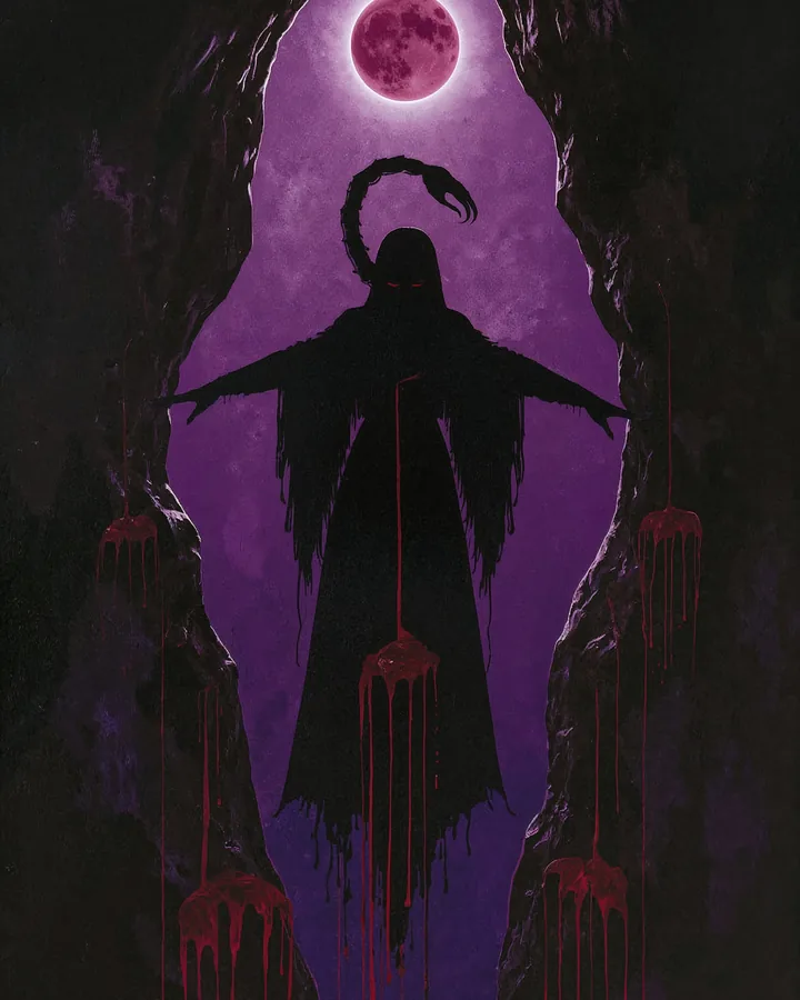 Silhouettes variant 2 — Scorpio Zodiac Art Print