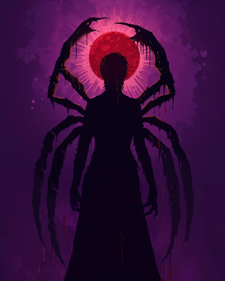 Silhouettes Fantasy variant 1 — Scorpio Zodiac Art Print