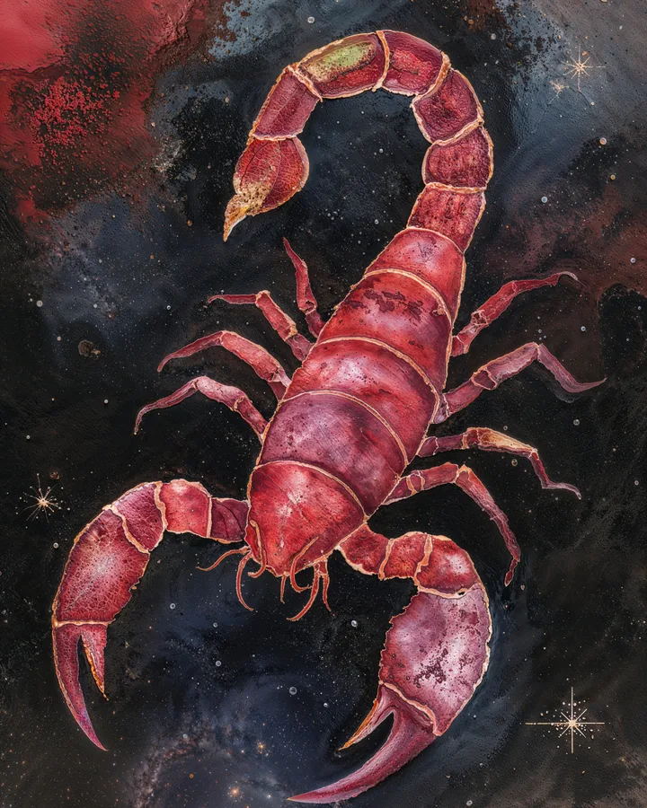 Watercolor 1 variant 1 — Scorpio Zodiac Art Print