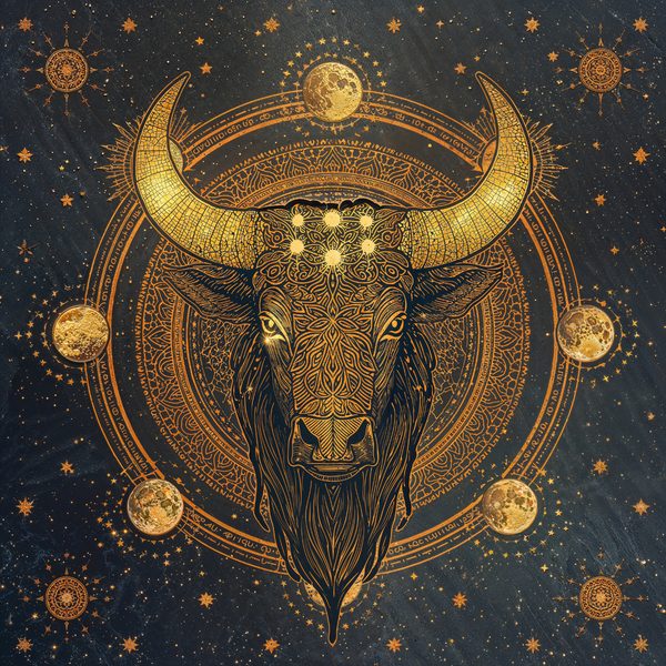 Taurus Bull Digital Art Print