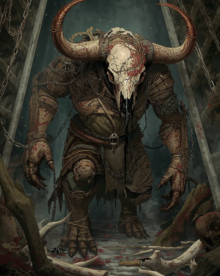 Halloween Horrors variant 1 — Taurus Zodiac Art Print