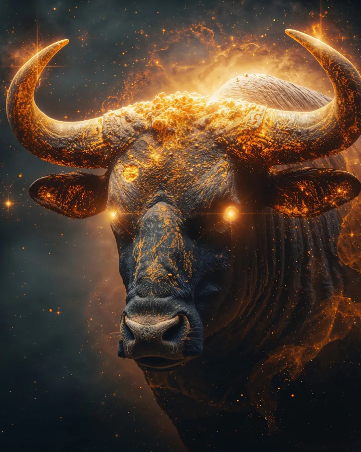 Hyper Realistic variant 1 — Taurus Zodiac Art Print
