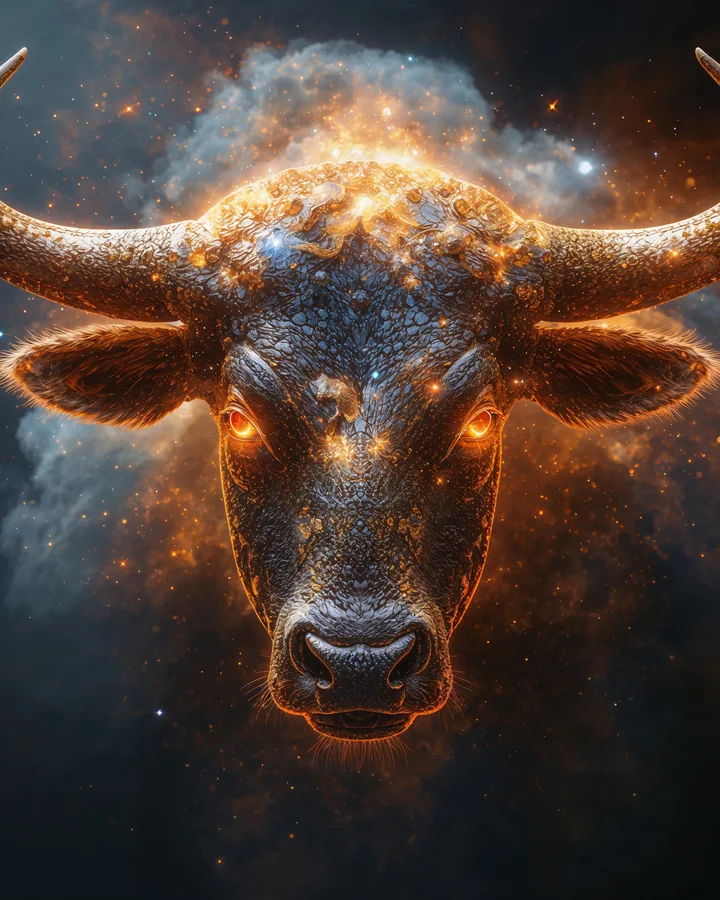 Hyper Realistic variant 3 — Taurus Zodiac Art Print
