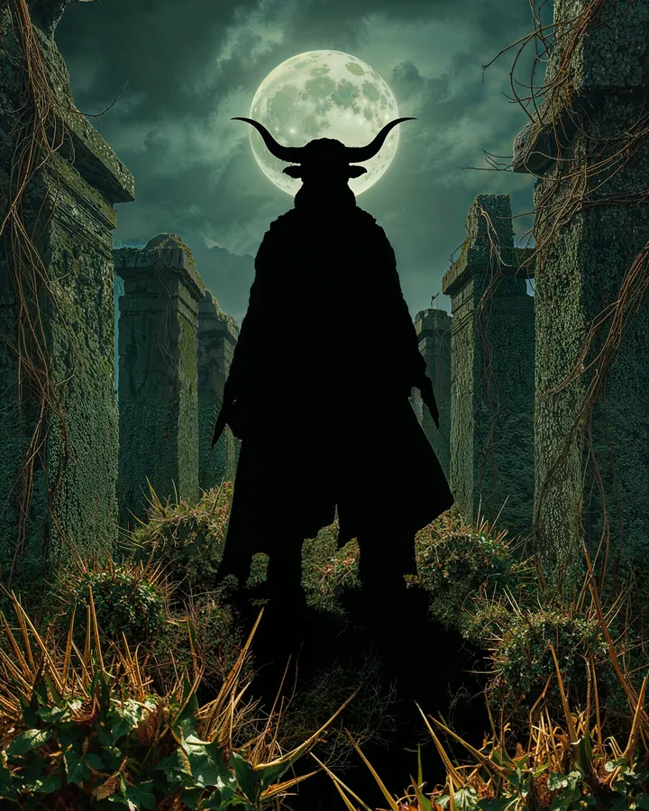 Silhouettes variant 2 — Taurus Zodiac Art Print