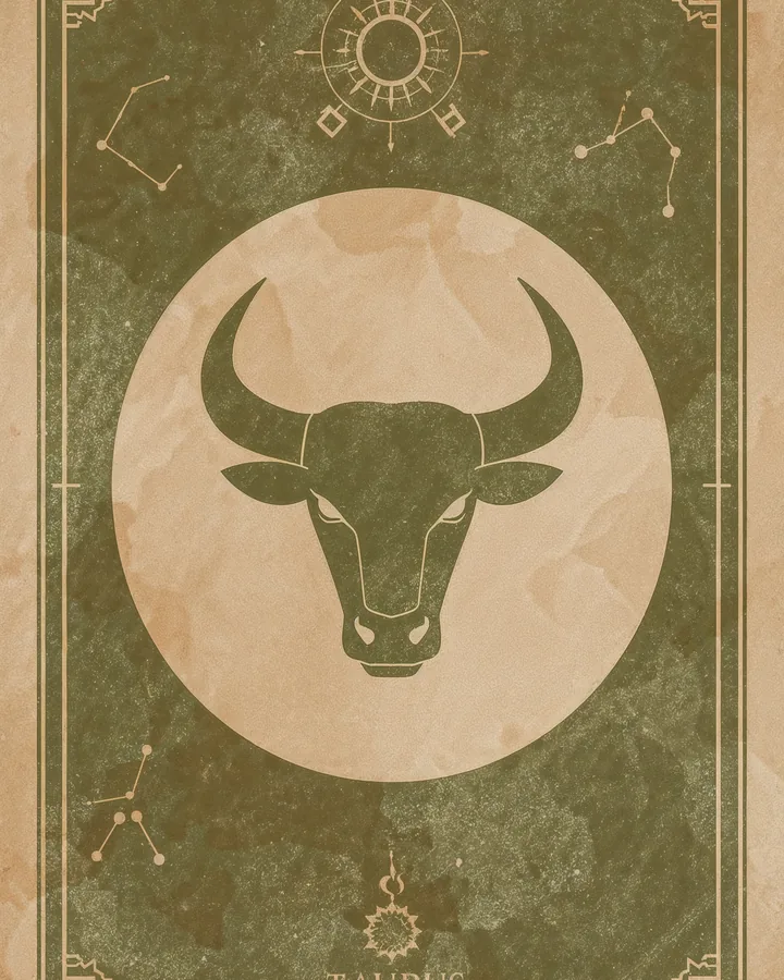 Vintage Posters variant 1 — Taurus Zodiac Art Print