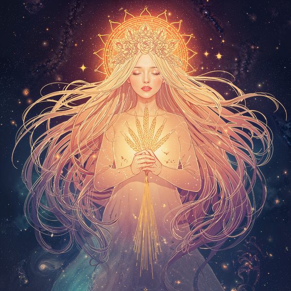 Virgo Maiden Digital Art Print