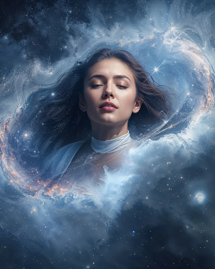 Hyper Realistic variant 2 — Virgo Zodiac Art Print