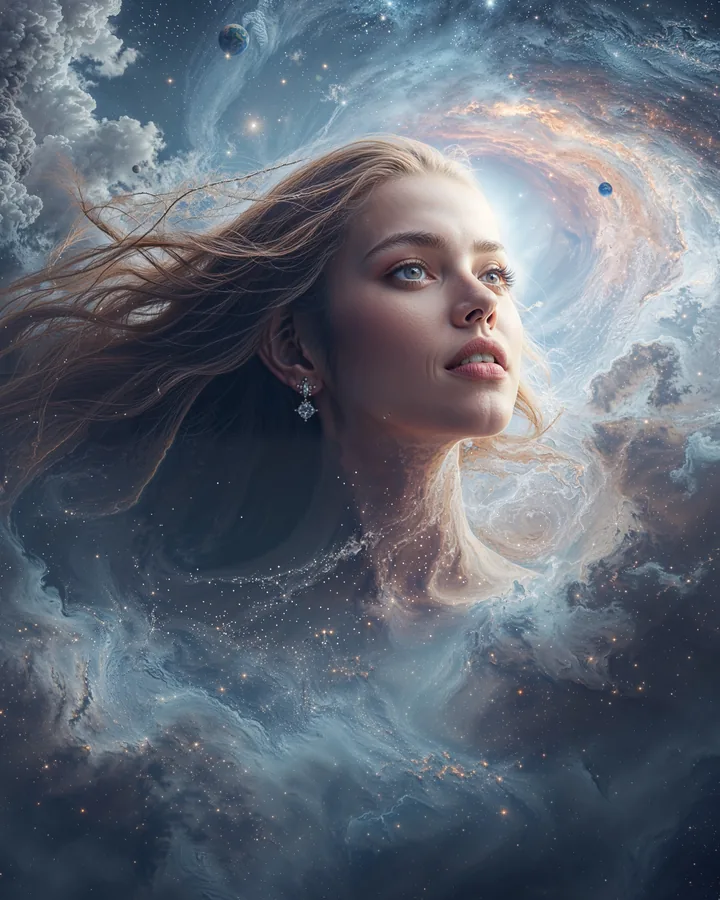 Hyper Realistic variant 3 — Virgo Zodiac Art Print