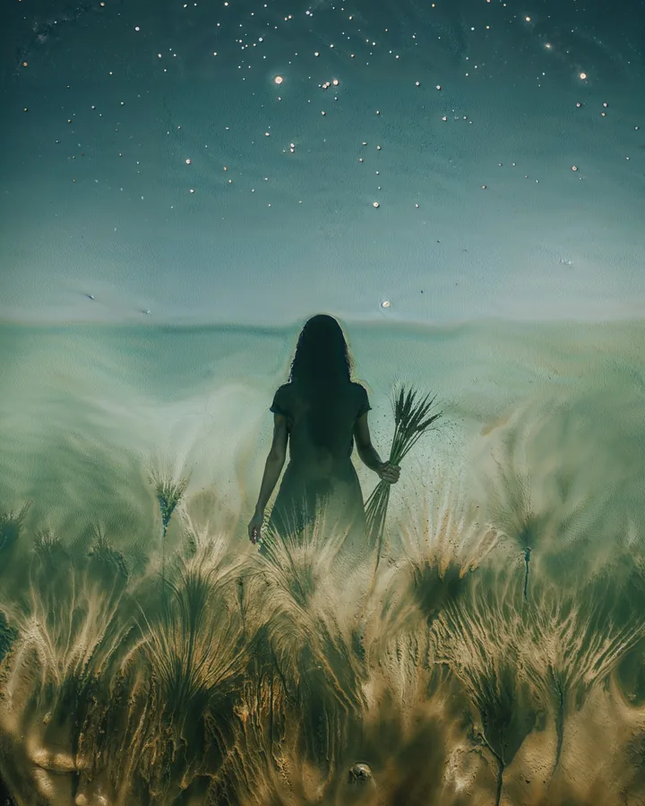 Silhouette Aspects variant 1 — Virgo Zodiac Art Print